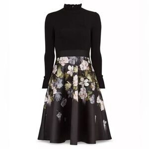 Ted Baker Nerida Opal print fit and flare midi dress